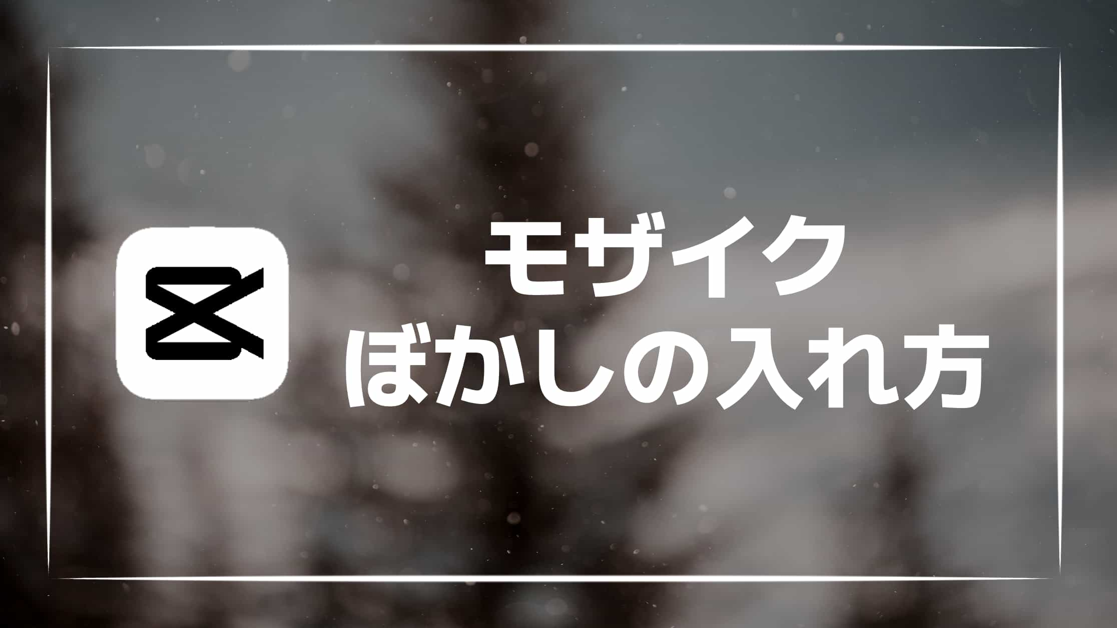 画像付き】CapCutでモザイク・ぼかしを入れる方法を紹介！ | ヒーハーマッサン